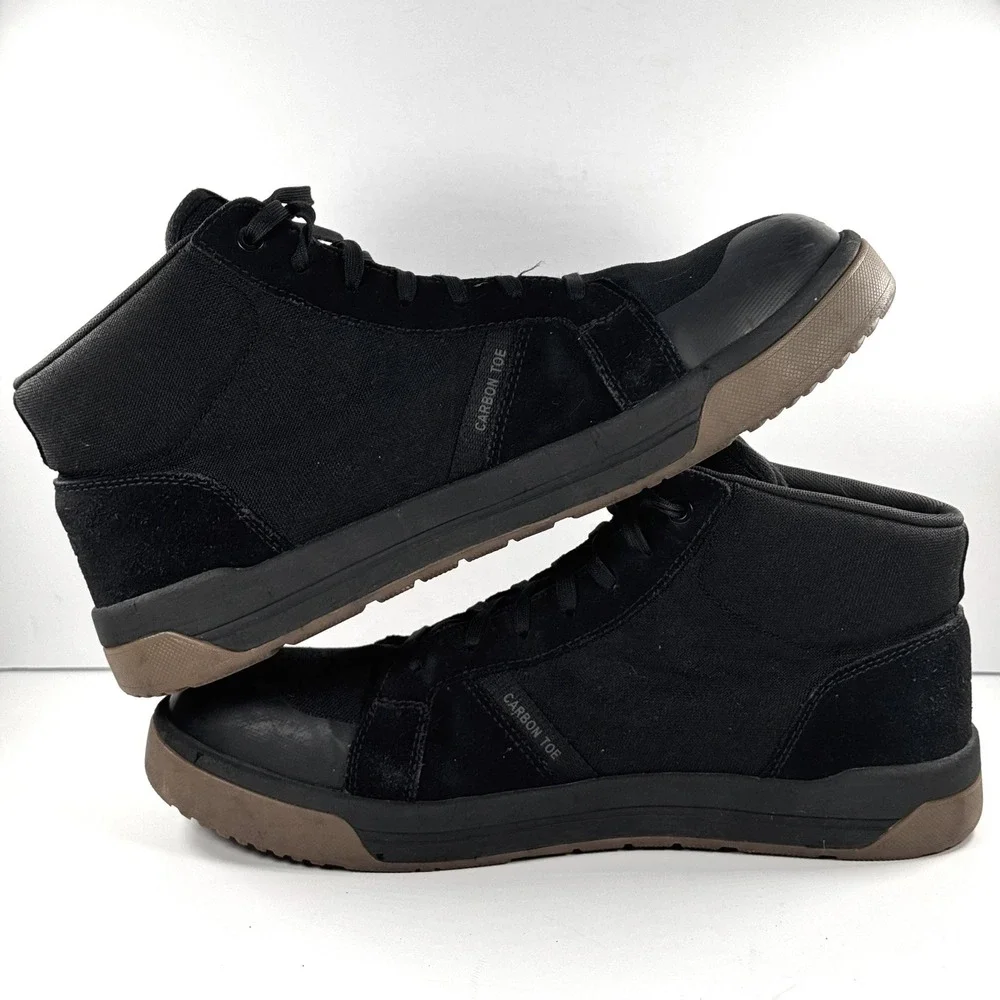 KEEN Utility Men Black Carbon Toe Work Shoes High Top Gum Sole 12D ASTM F2413-18